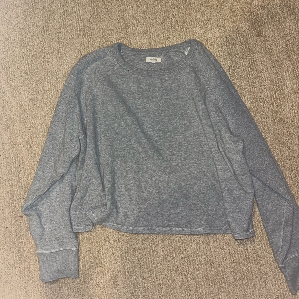 Women's Gray Long Sleeve Top